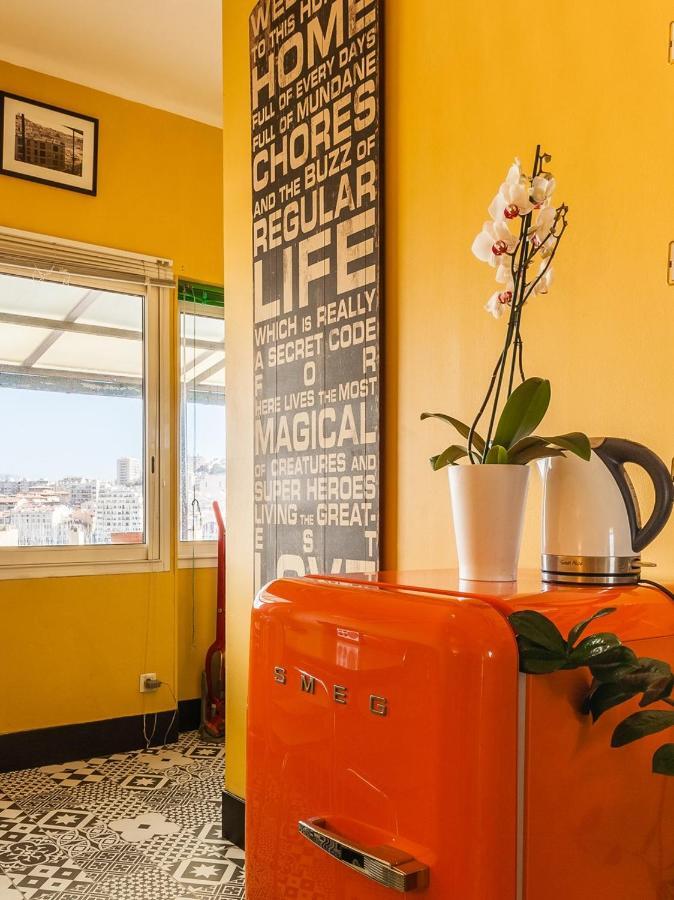 Le Ptit Jaune- Terrasse Sur Le Vieux Port Marseille Exteriör bild